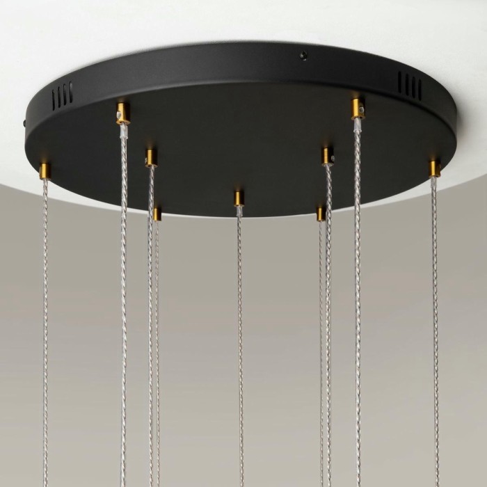 Подвесная светодиодная люстра Maytoni Area MOD295PL-L120BBS3K