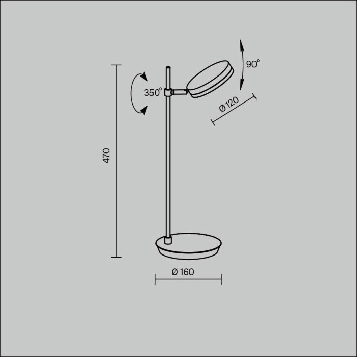 Настольная лампа Maytoni Fad MOD070TL-L8W3K