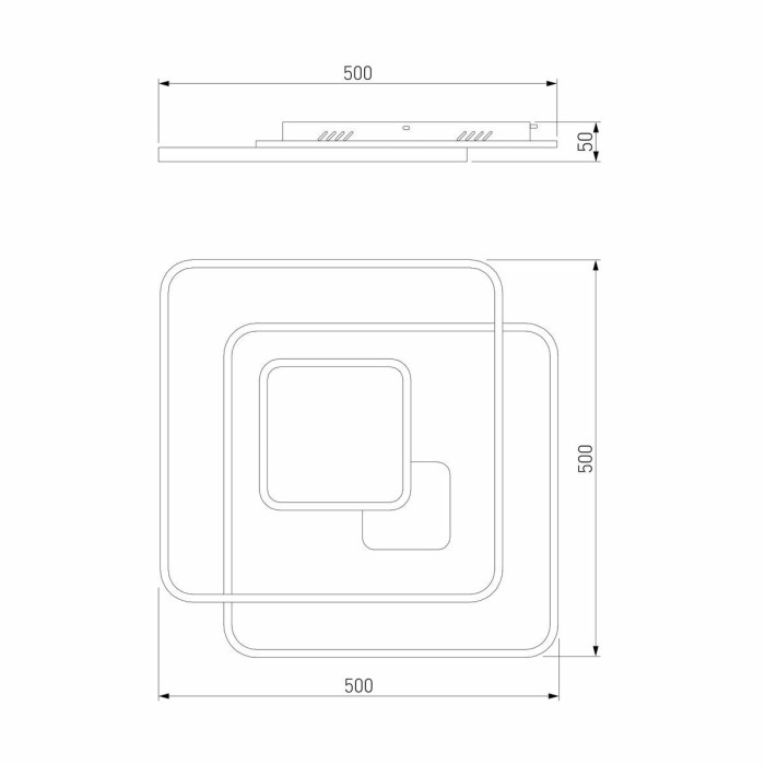 Потолочный светодиодный светильник Eurosvet Caroline 90255/1