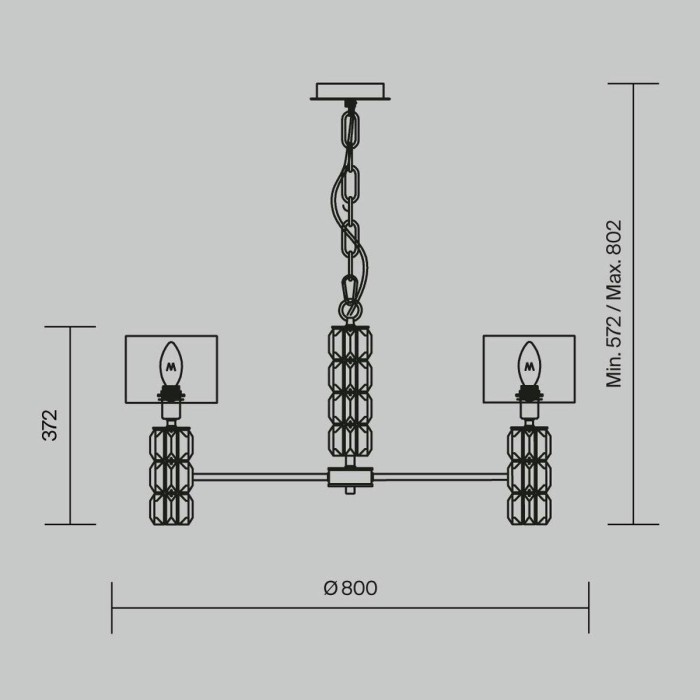 Подвесная люстра Maytoni Talento DIA008PL-07CH