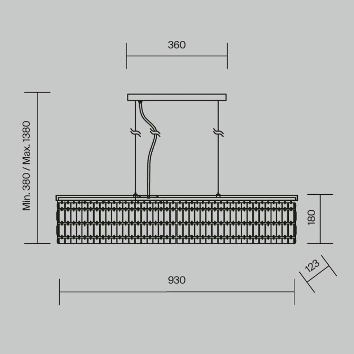 Подвесная люстра Maytoni Dune DIA005PL-06CH