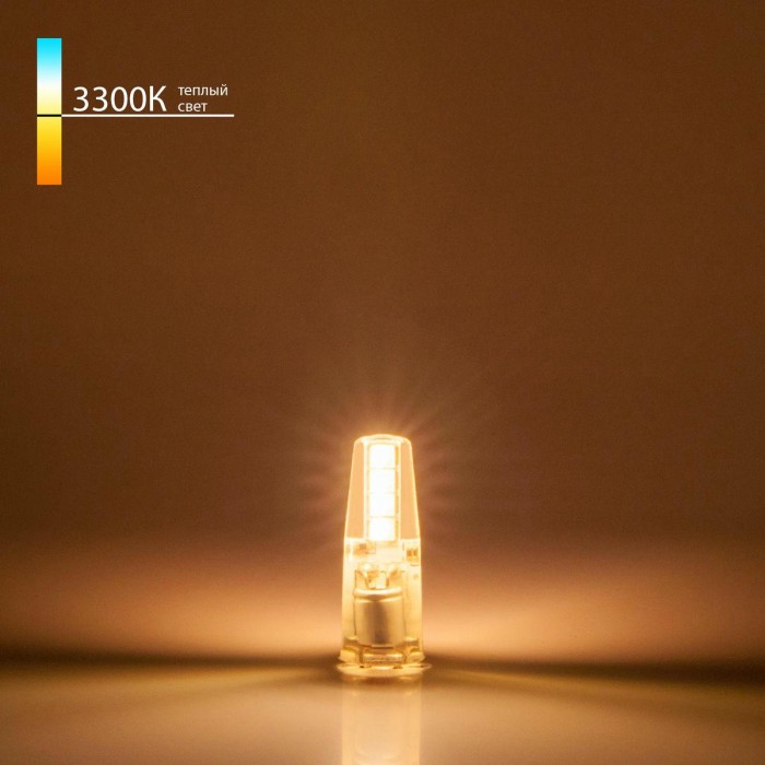 Лампа светодиодная Elektrostandard G4 3W 3300K прозрачная a049602