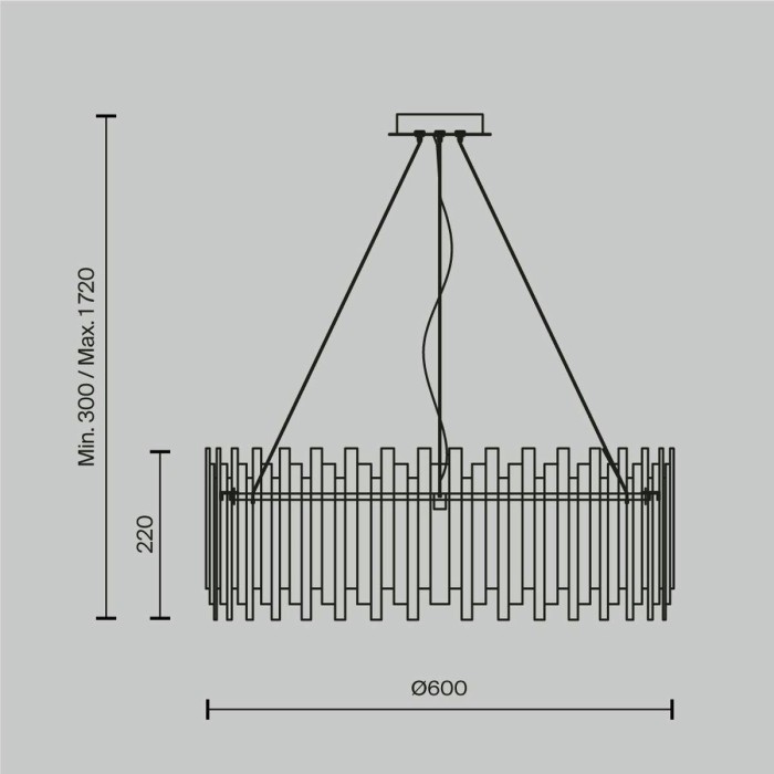 Подвесная люстра Maytoni Coliseo MOD135PL-08BS