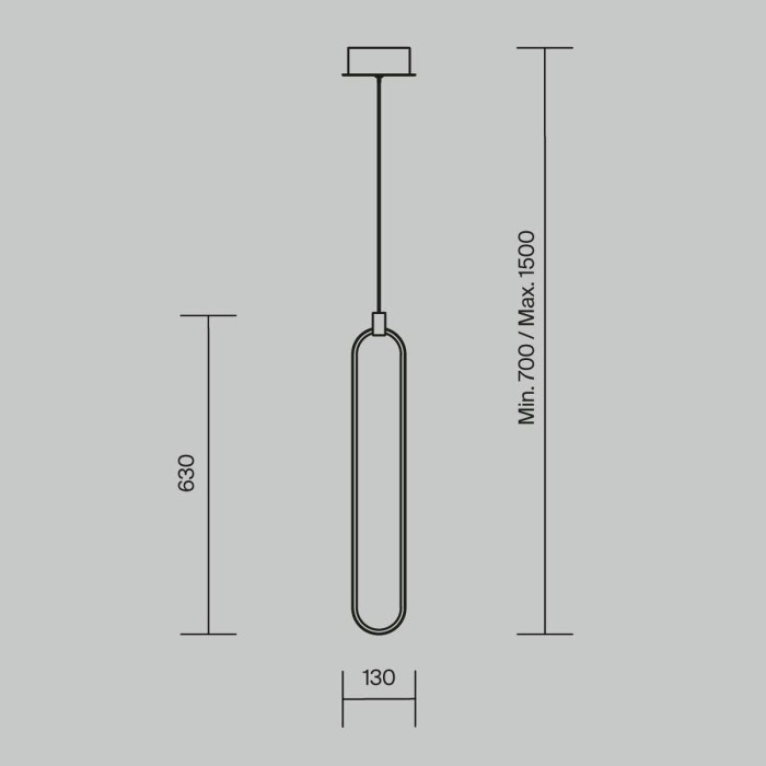 Подвесной светодиодный светильник Maytoni Chain MOD017PL-L13G
