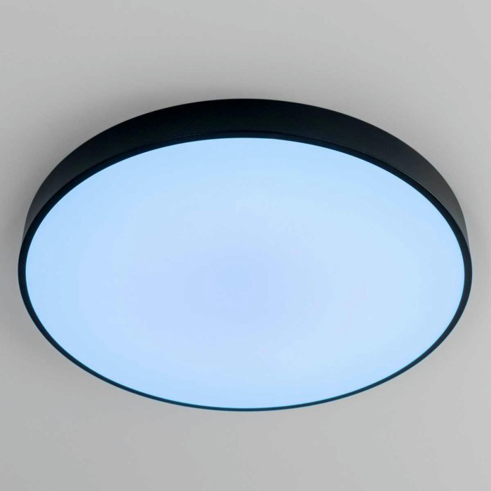 Потолочный светодиодный светильник с пультом ДУ Citilux Купер RGB Черный CL724105G1