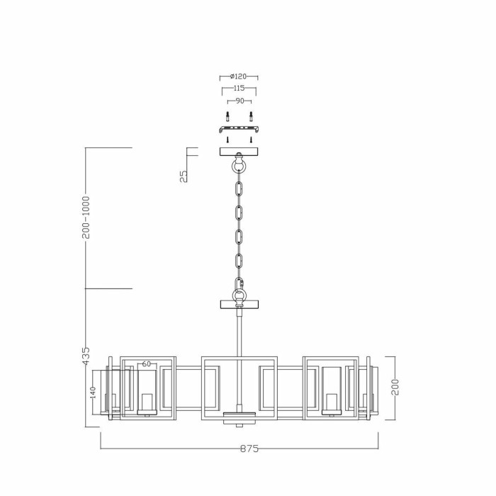 Подвесная люстра Maytoni Bowi H009PL-08G