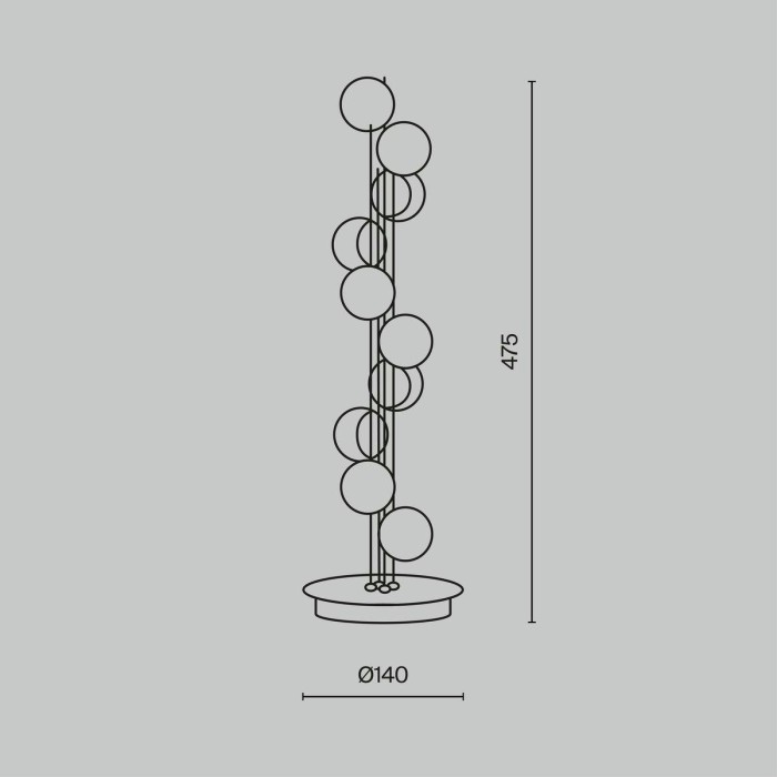 Настольная лампа Maytoni Tessara MOD081TL-L14G3K