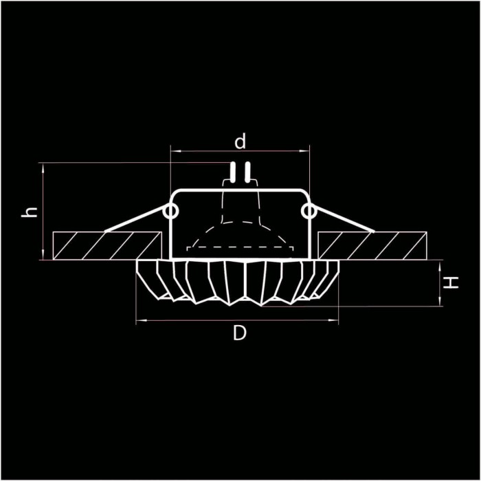 Встраиваемый светильник Lightstar Solo Ray 002120
