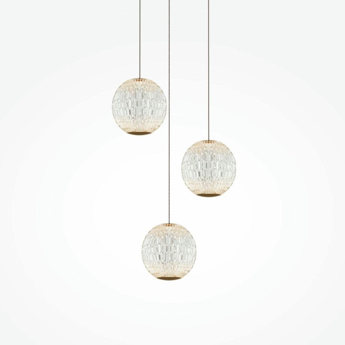 Подвесная светодиодная люстра Maytoni Sapphire MOD293PL-L18BS3K