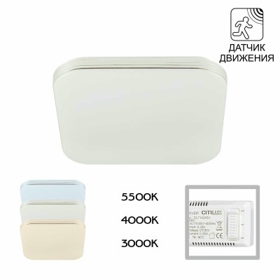 Потолочный светодиодный светильник Citilux Симпла CL714K24SV