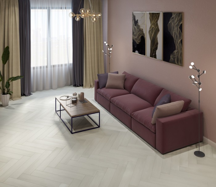 Каменный SPC ламинат Steinholz Herringbone Амбрас STH036H (640х128х4.5 мм)