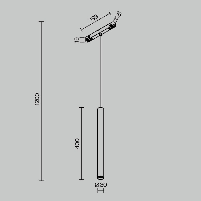 Трековый светильник Maytoni Technical TR226-4-5WTW-M-DSZ-B