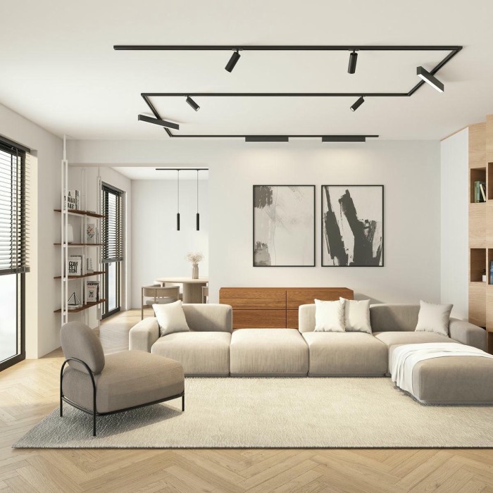 Трековый светильник Denkirs Solid Tube DK6210-BK