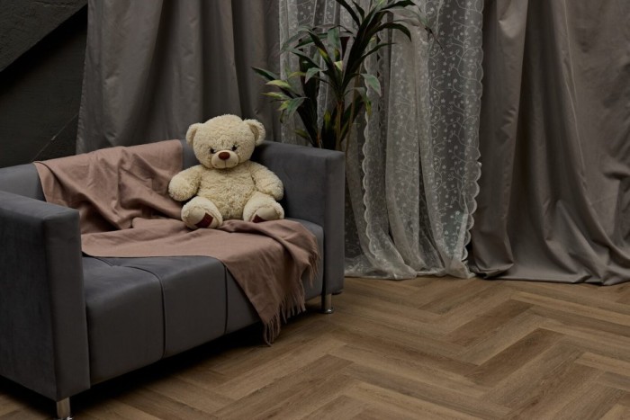 Каменный SPC ламинат Steinholz Herringbone Брегенц STH055H (640х128х4.5 мм)