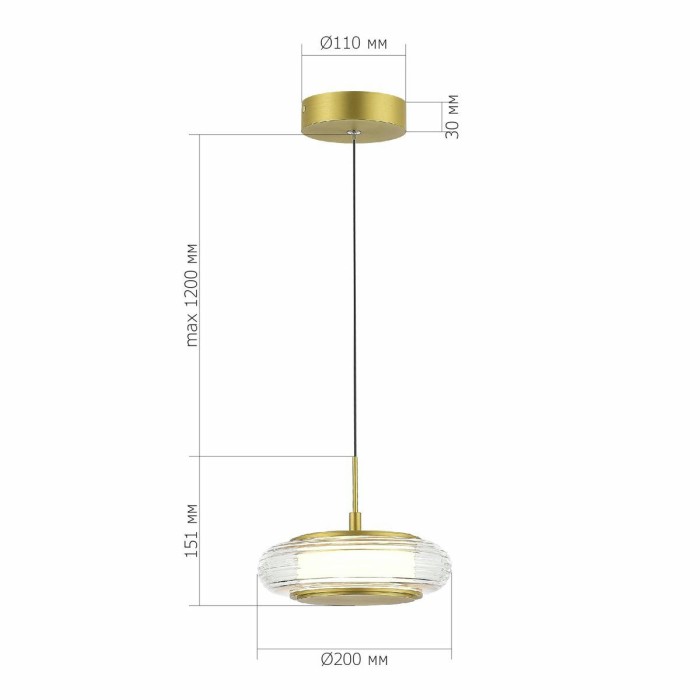 Подвесной светодиодный светильник ST Luce Frittela SL6239.203.01