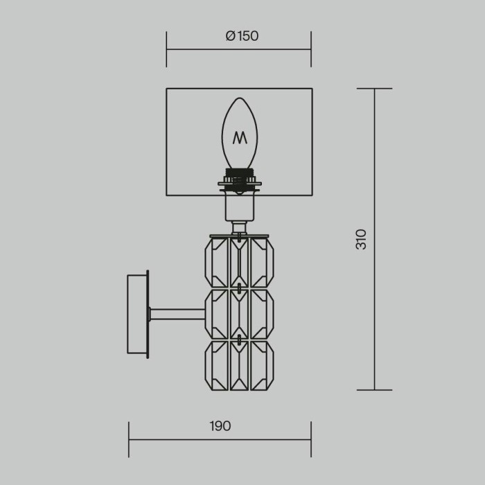 Бра Maytoni Talento DIA008WL-01CH