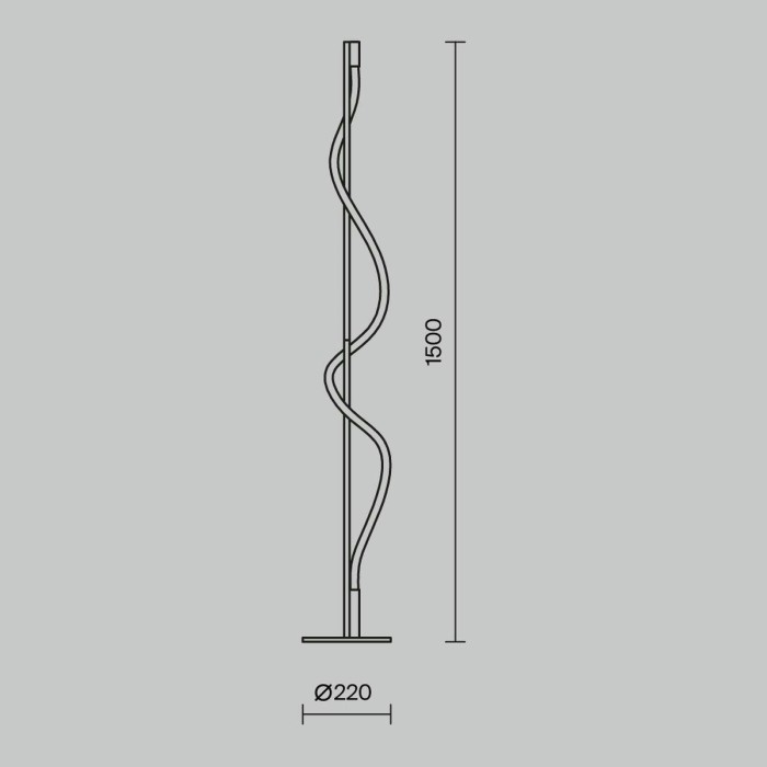 Торшер Maytoni Tau MOD166FL-L15B3K