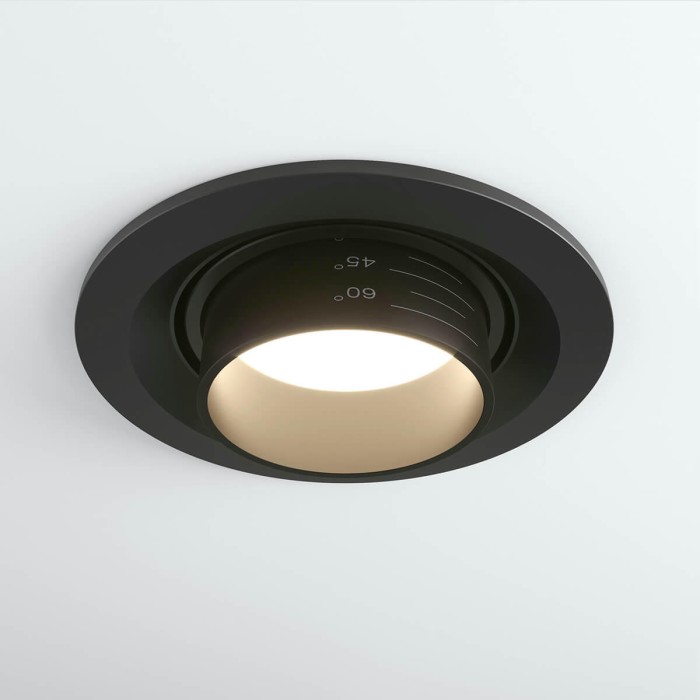 Встраиваемый светодиодный светильник Elektrostandard 9920 LED 15W 4200K черный a052478