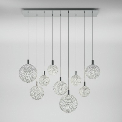 Подвесной светодиодный светильник Eurosvet Gemini 90353/9 хром