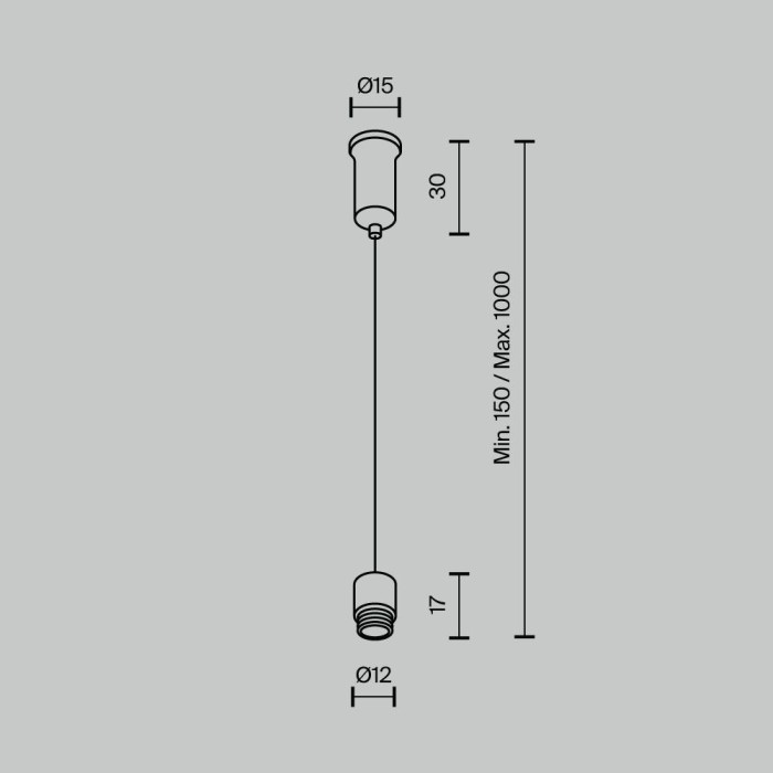 Аксессуар Maytoni Technical CA028SW-L1000-B