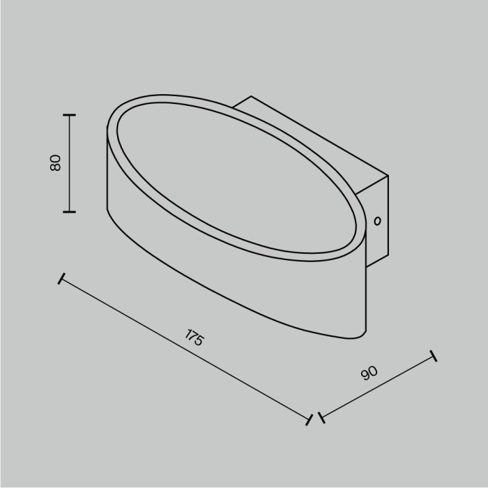 Настенный светодиодный светильник Maytoni Trame C806WL-L5B