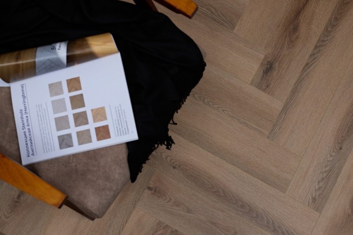 Каменный SPC ламинат Steinholz Herringbone Лустенау STH062H (640х128х4.5 мм)