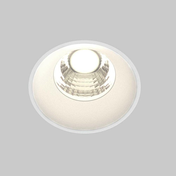 Встраиваемый светодиодный светильник Maytoni Round DL058-7W4K-TRS-W