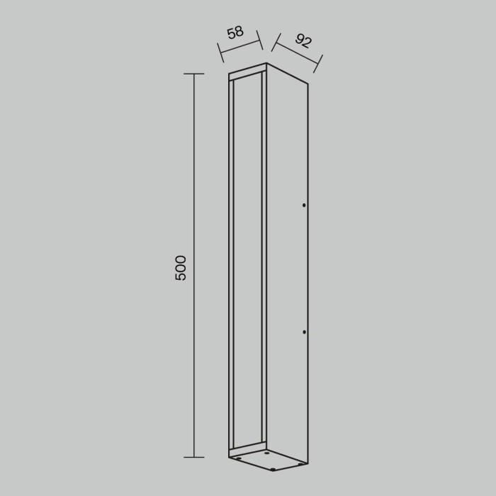 Уличный светодиодный светильник Maytoni Corte O571WL-L20B3K