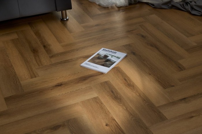 Каменный SPC ламинат Steinholz Herringbone Юденбург STH063H (640х128х4.5 мм)