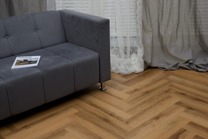 Каменный SPC ламинат Steinholz Herringbone Юденбург STH063H (640х128х4.5 мм)