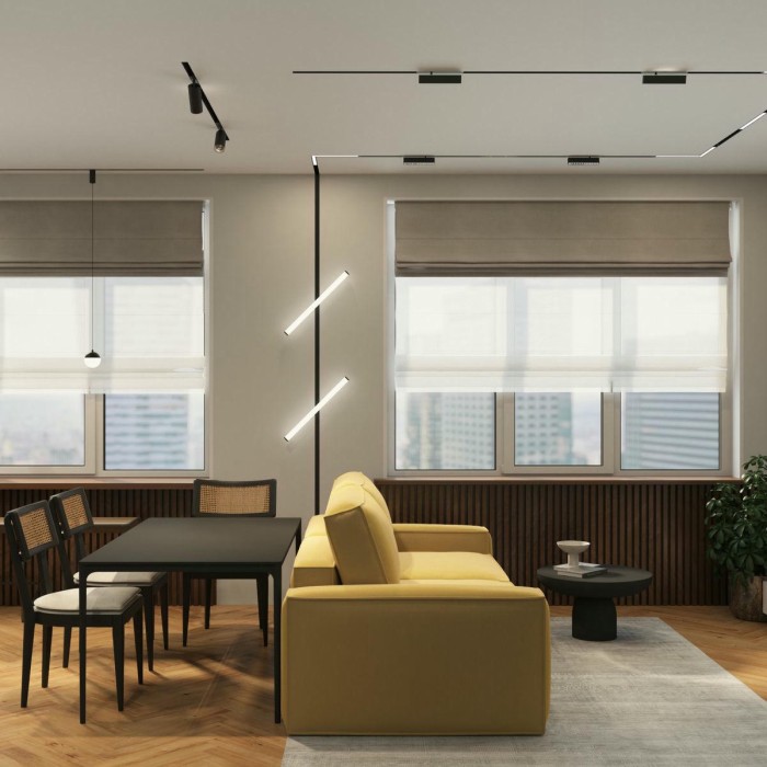 Трековый светодиодный светильник Denkirs Smart Linear DK8004-BK