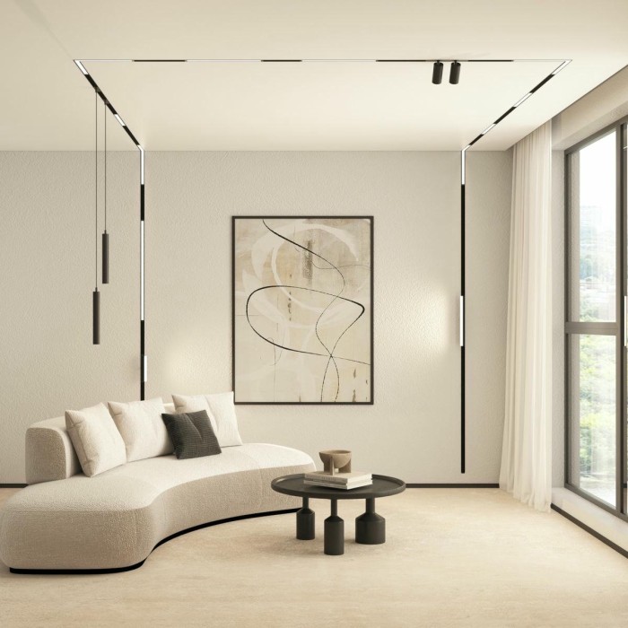 Трековый светодиодный светильник Denkirs Smart Linear DK8004-BK