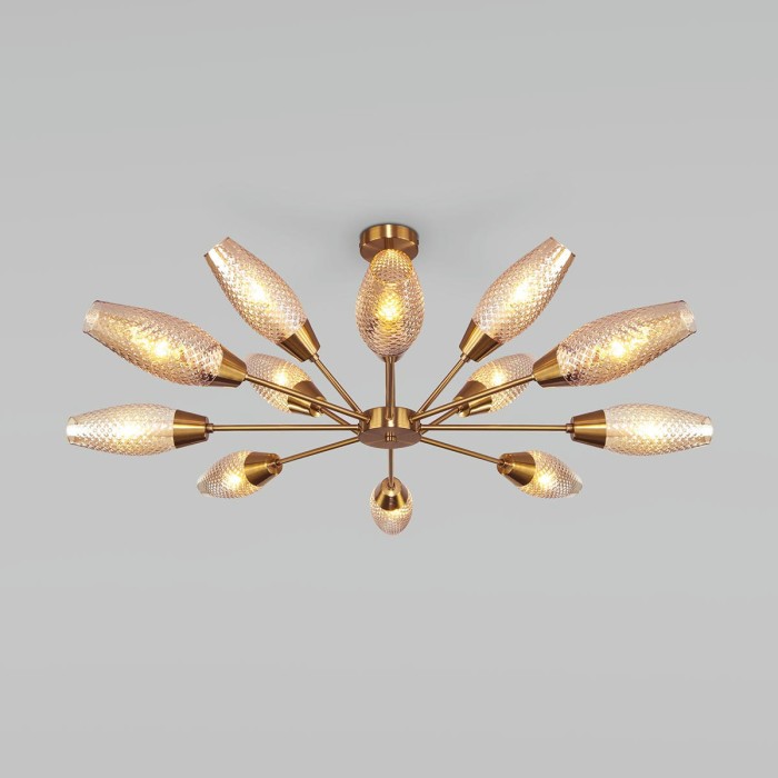 Подвесная люстра Eurosvet Thalia 60140/12 золото