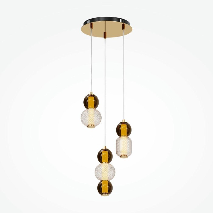 Подвесная светодиодная люстра Maytoni Drop MOD273PL-L33G3K