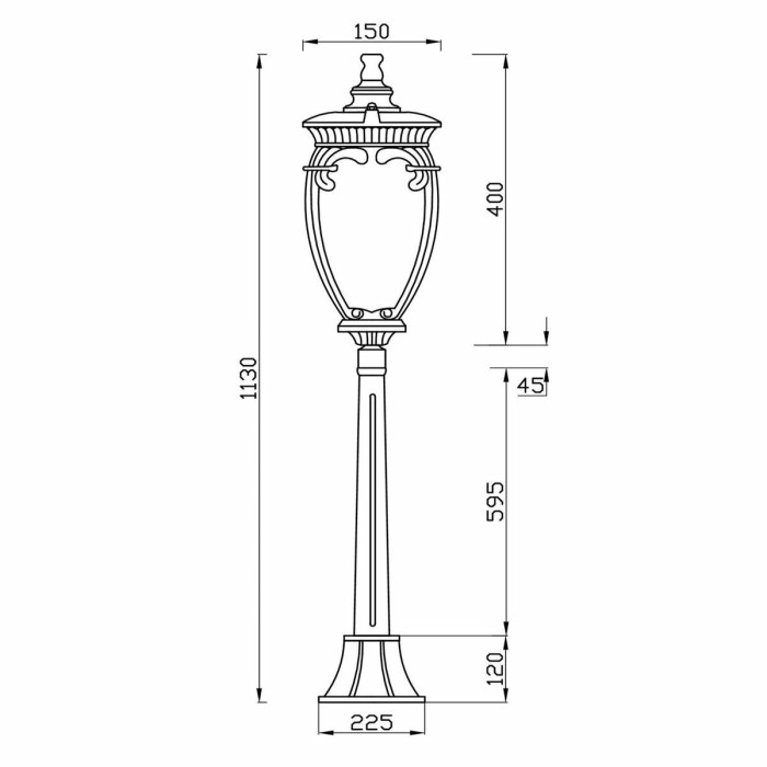 Уличный светильник Maytoni Fleur O414FL-01BZ1