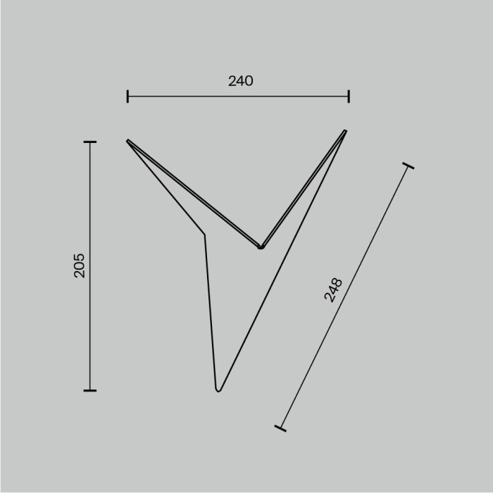 Настенный светодиодный светильник Maytoni Trame C808WL-L3W