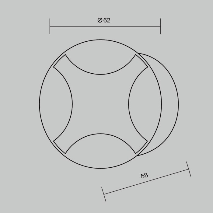 Встраиваемый светодиодный светильник Maytoni Biscotti O036-L3B3K