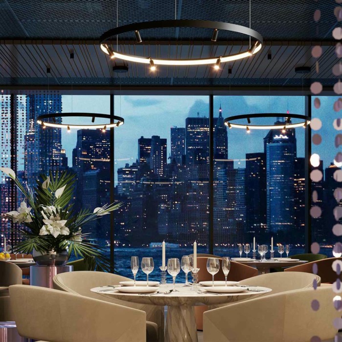 Подвесная светодиодная люстра Odeon Light Hightech Fonda 4317/58L