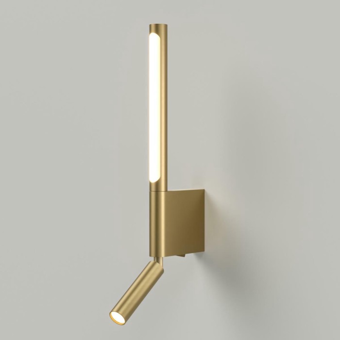 Настенный светодиодный светильник Elektrostandard Sarca LED 3000K 40111/LED латунь a066400