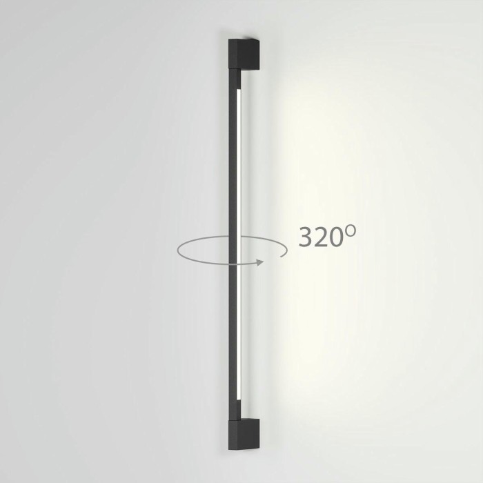 Уличный настенный светодиодный cветильник Elektrostandard Argos 35122/D черный a069746