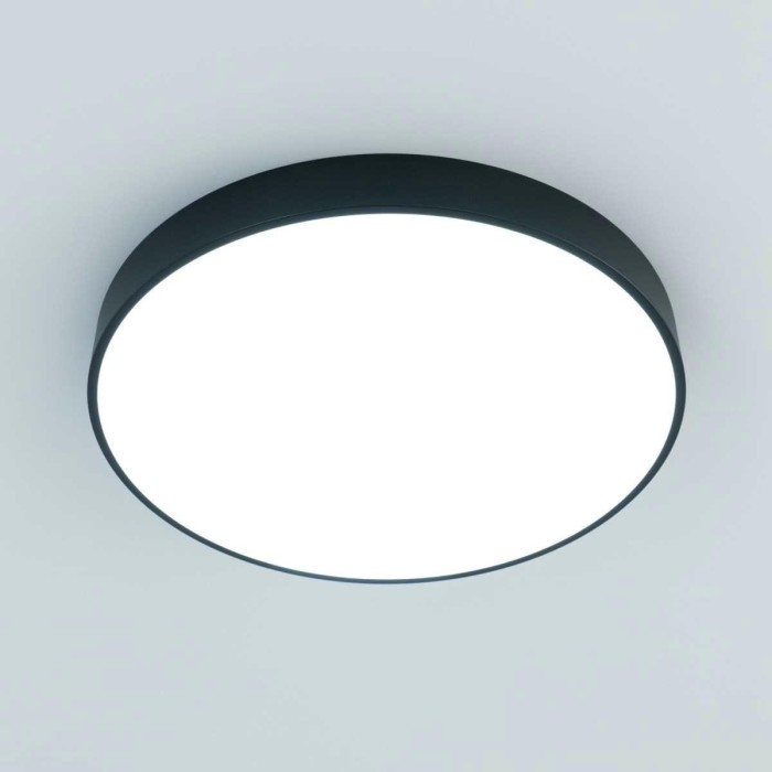 Потолочный светодиодный светильник с пультом ДУ Citilux Купер RGB Черный CL72495G1