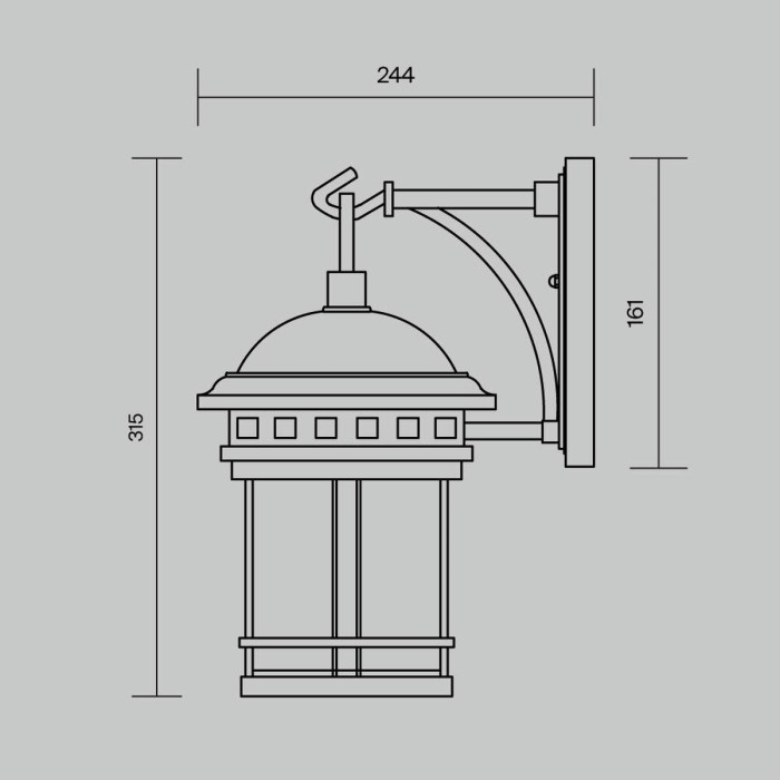 Уличный настенный светильник Maytoni Salamanca O031WL-01BR