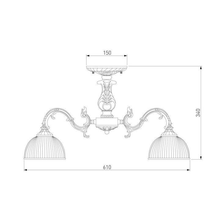 Потолочная люстра Eurosvet Caldera 60106/5 античная бронза