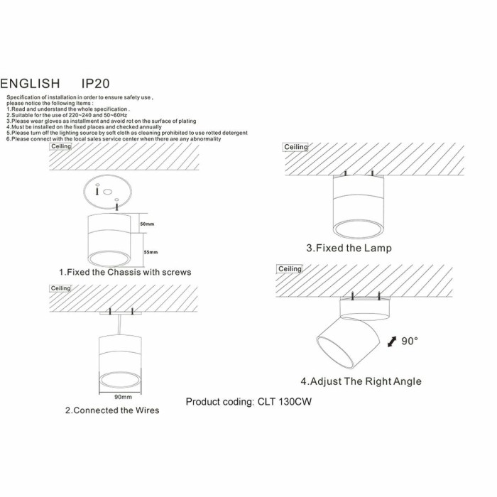 Светодиодный спот Crystal Lux CLT 130CW WH