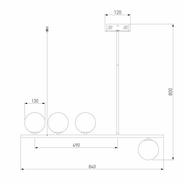 Подвесная люстра Eurosvet Fredo 70136/4 золото