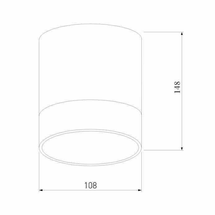 Уличный светодиодный светильник Elektrostandard Light Led 35140/H черный a057159