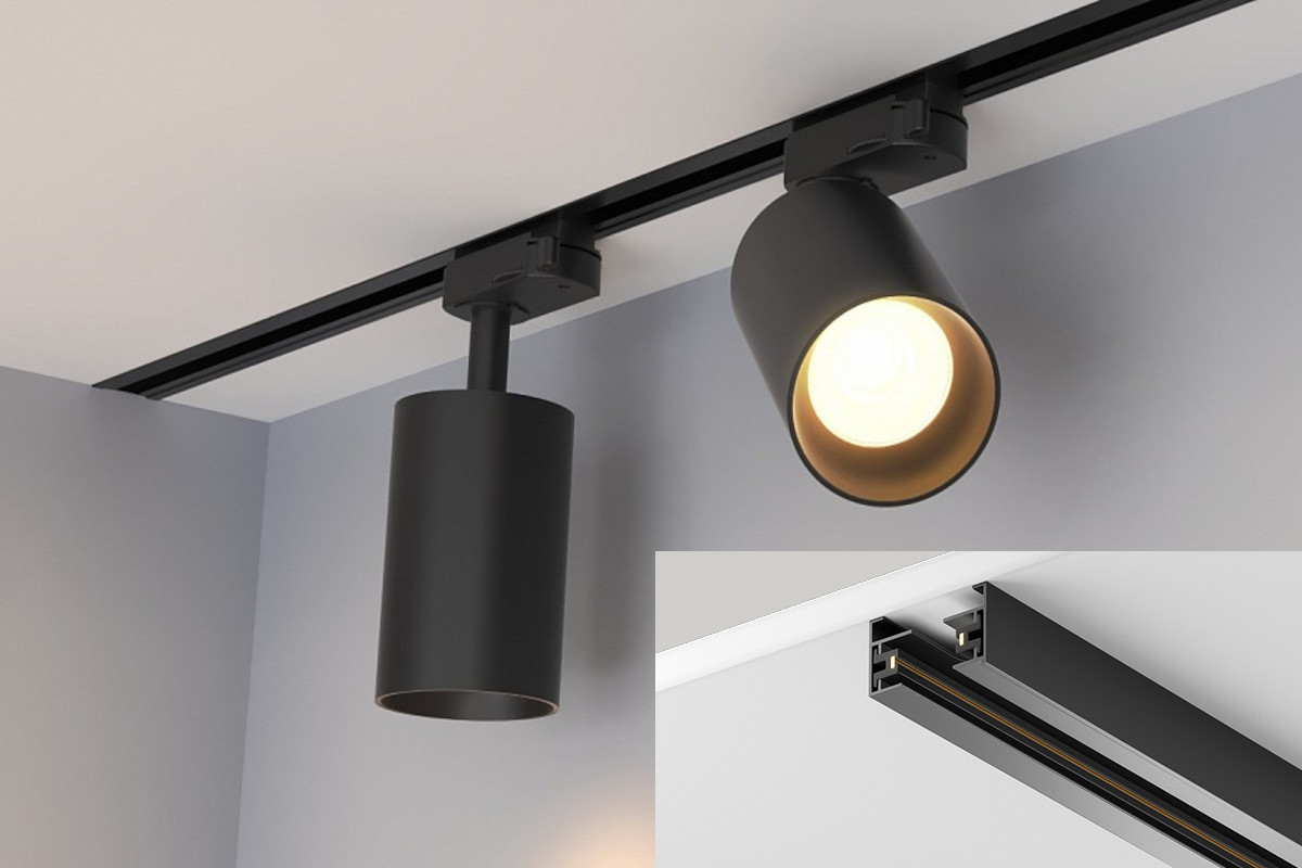 Спотовое освещение с монтажом